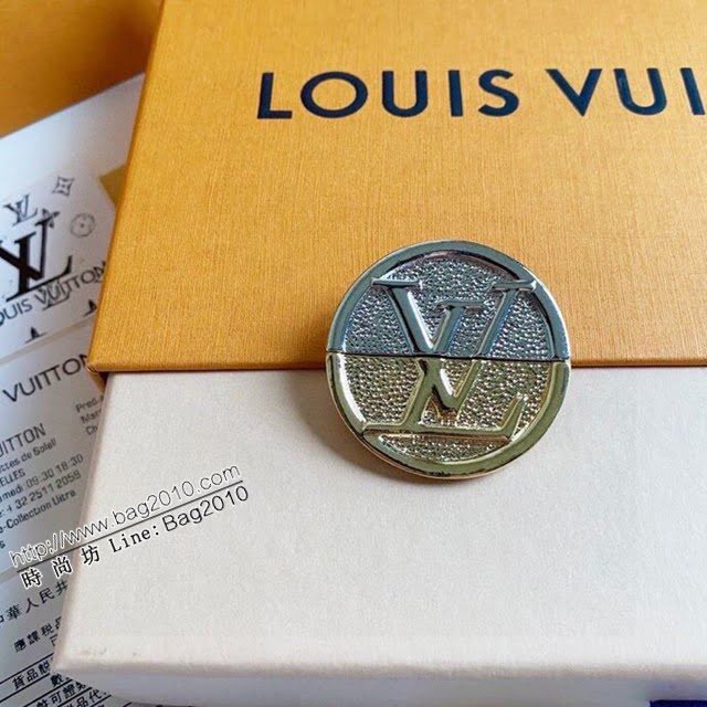 Louis Vuitton新款飾品 路易威登大氣字母胸針 LV圓形拼接字母胸花胸針  zglv2195